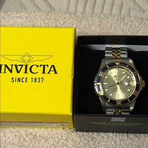 Invicta Pro Diver Men's Watch - 43mm, Gold, Steel (44718)